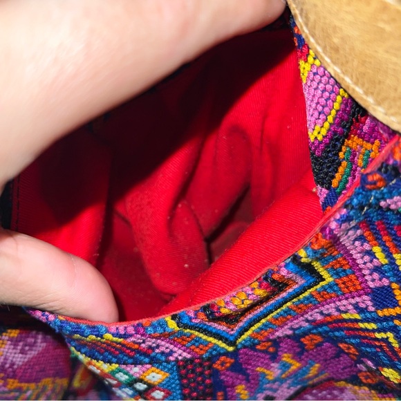 Mermaids and Dragons Hummingbirds Large Convertible Huipil Daybag Backpack - Picture 5 of 16